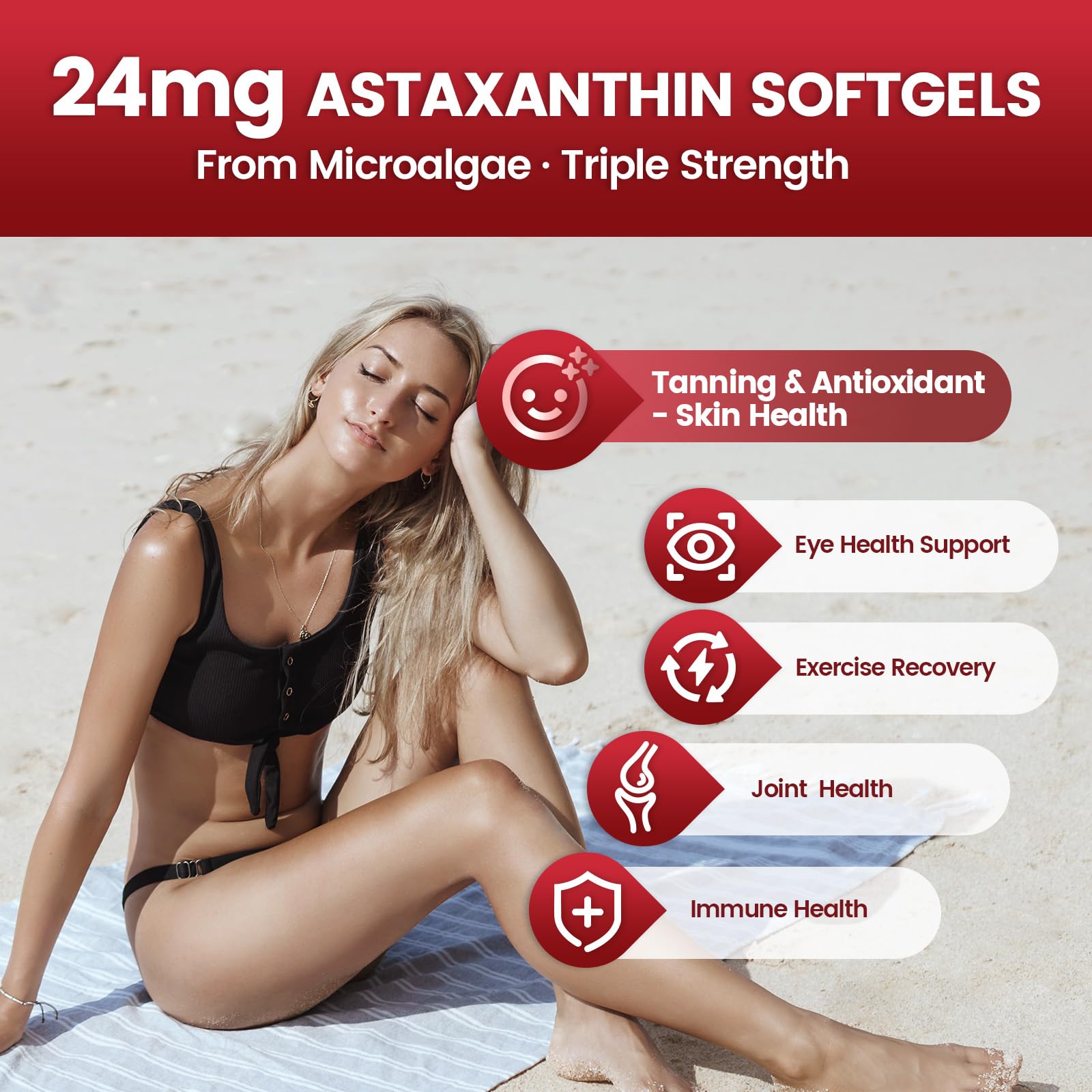 VivoNu Astaxanthin capsules close-up