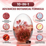 VivoNu Astaxanthin capsules on a wooden table