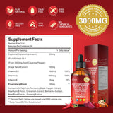 VivoNu Cayenne Pepper Drops with a measuring spoon