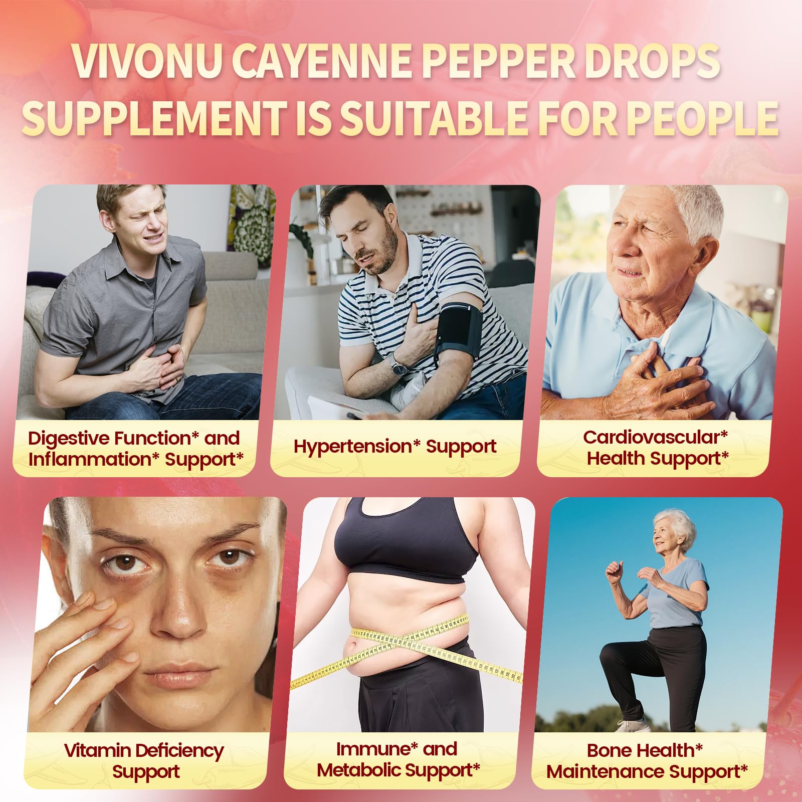 VivoNu Cayenne Pepper Drops with fresh cayenne peppers