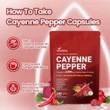 VivoNu Cayenne Pepper Softgels back view of packaging