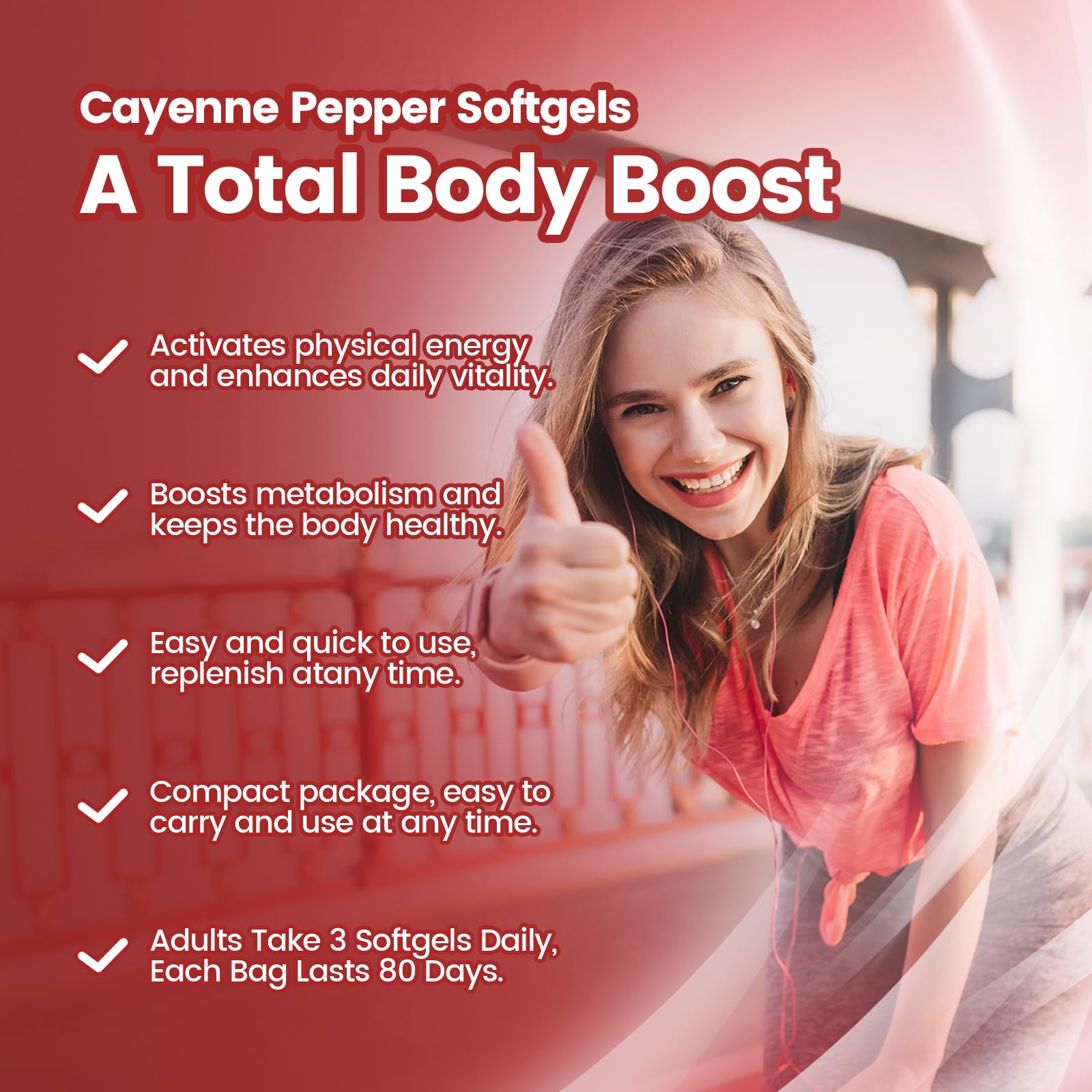VivoNu Cayenne Pepper Softgels opened package with capsules visible