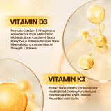 VivoNu Double Strength Vitamin D3 + K2 softgels close-up