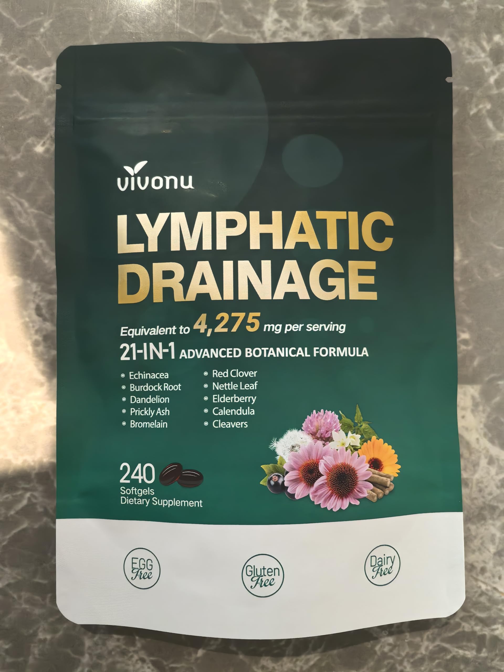 VivoNu Echinacea 21-in-1 Lymphatic Support Supplement lifestyle scene