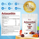 VivoNu Lutein softgels with a glass of water