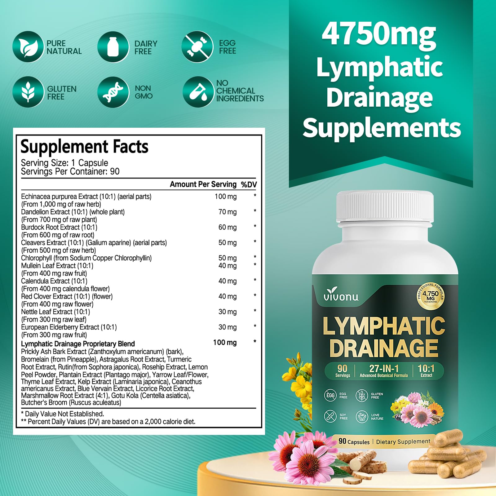 VivoNu Lymphatic Drainage Supplement lifestyle scene