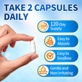 VivoNu Magnesium Glycinate 500mg capsules with fresh herbs