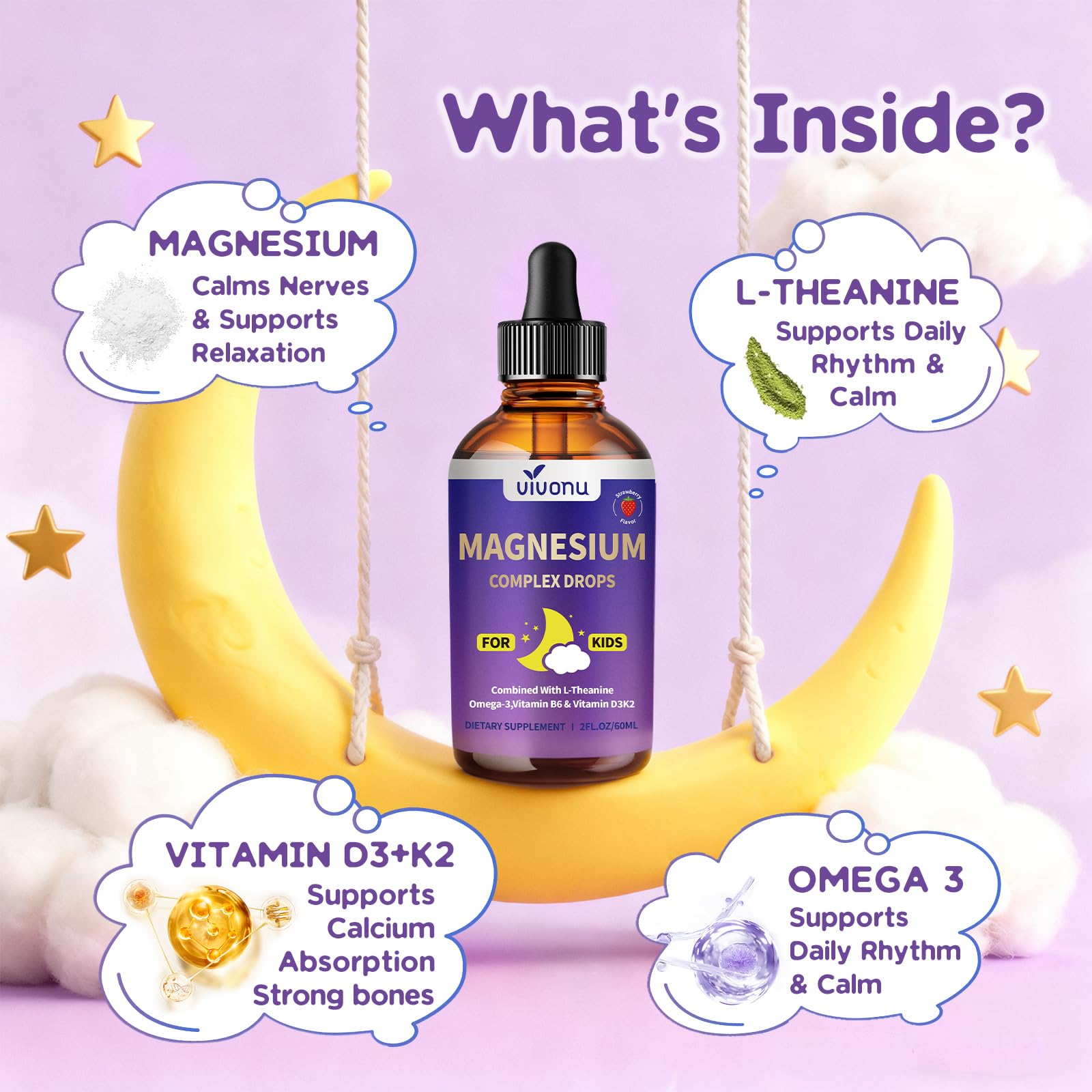 VivoNu Magnesium Glycinate Liquid Drops being added to a drink