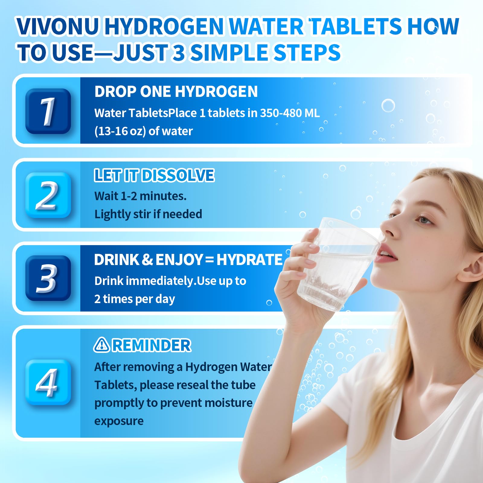 VivoNu Magnesium Hydrogen Water Tablets in a gym setting