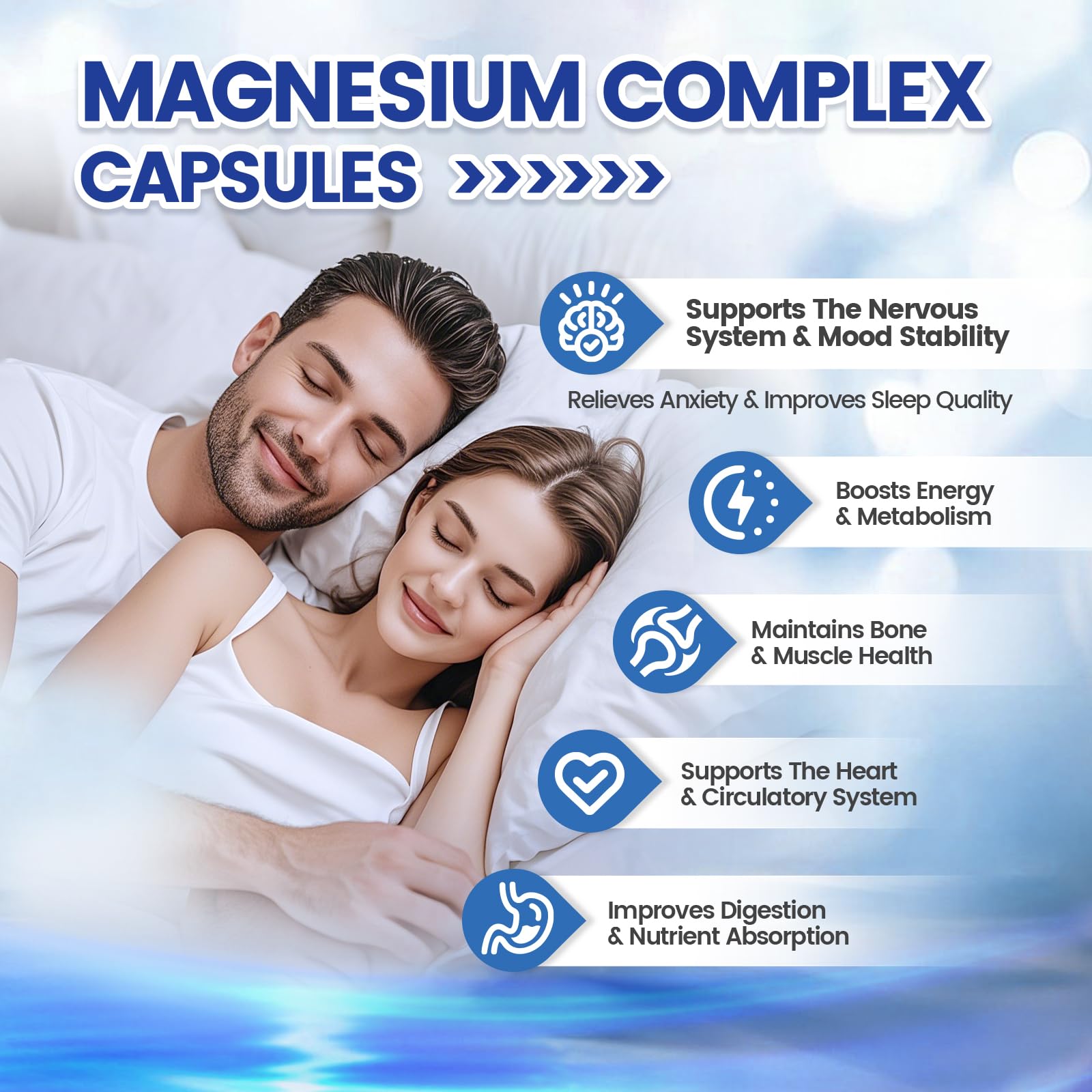 VivoNu Magnesium Supplement 1000mg side view with label details