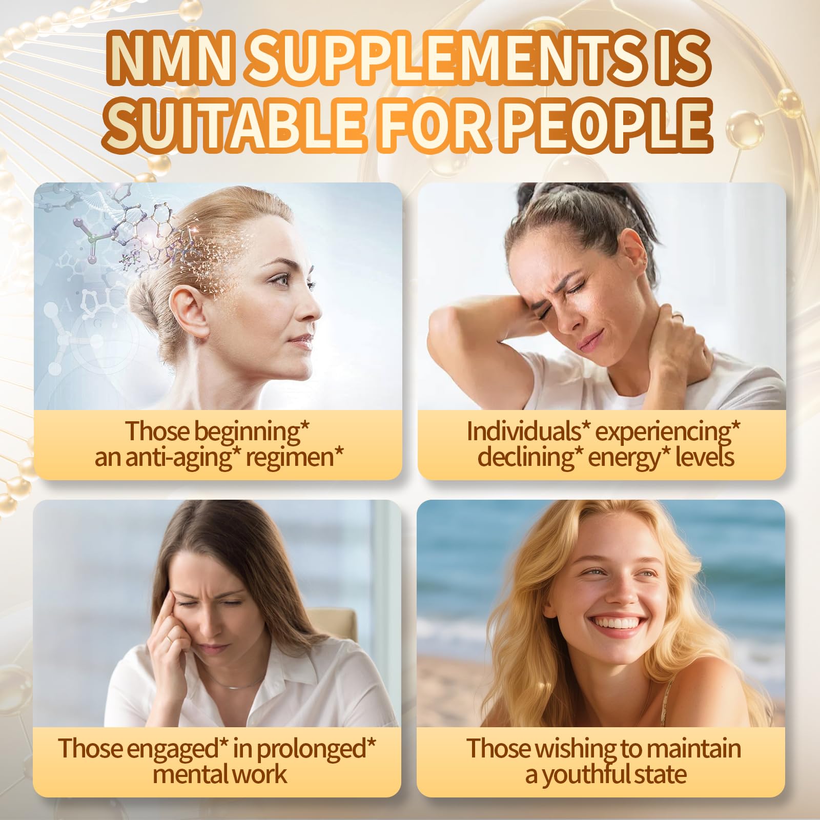 VivoNu NMN Supplement 1000mg Liposomal on a wooden table