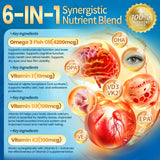 VivoNu Omega-3 Fish Oil Supplement nutritional information