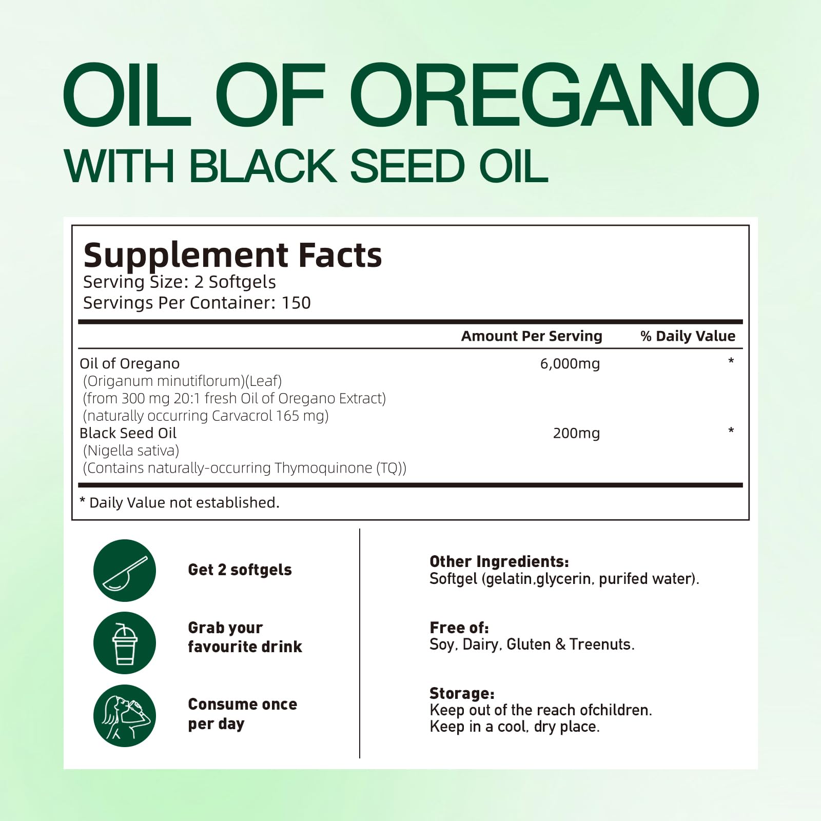 VivoNu Oregano Oil Capsules on a wooden surface
