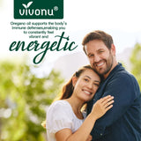 VivoNu Oregano Oil Capsules opened with capsules visible