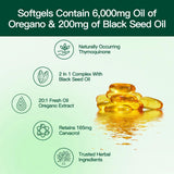 VivoNu Oregano Oil Capsules showing dosage instructions