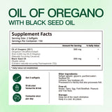 VivoNu Oregano Oil Capsules with a measuring spoon