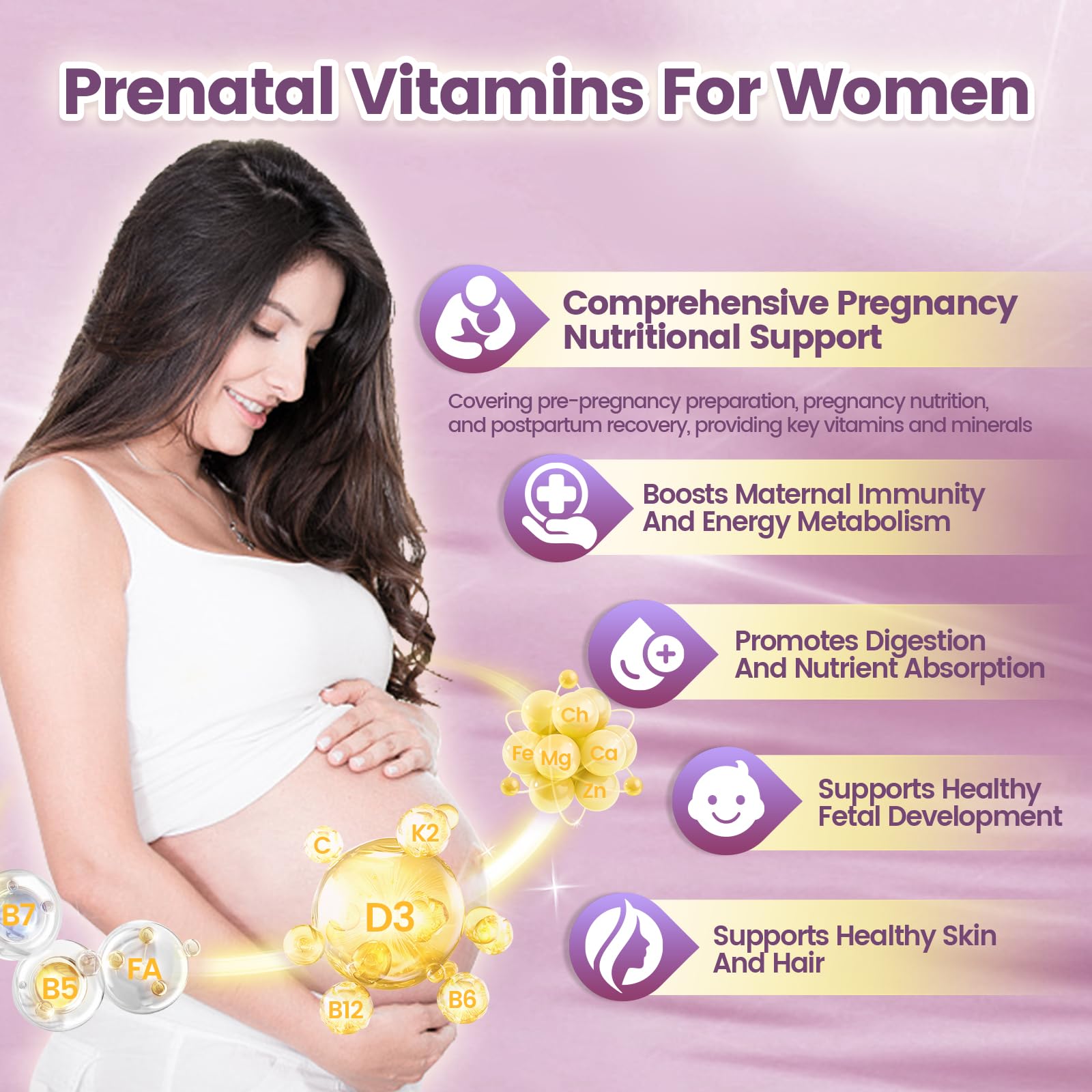 VivoNu Prenatal Vitamins lemon-flavoured softgels