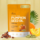 VivoNu Pumpkin Seed Oil Softgels 300 count front view