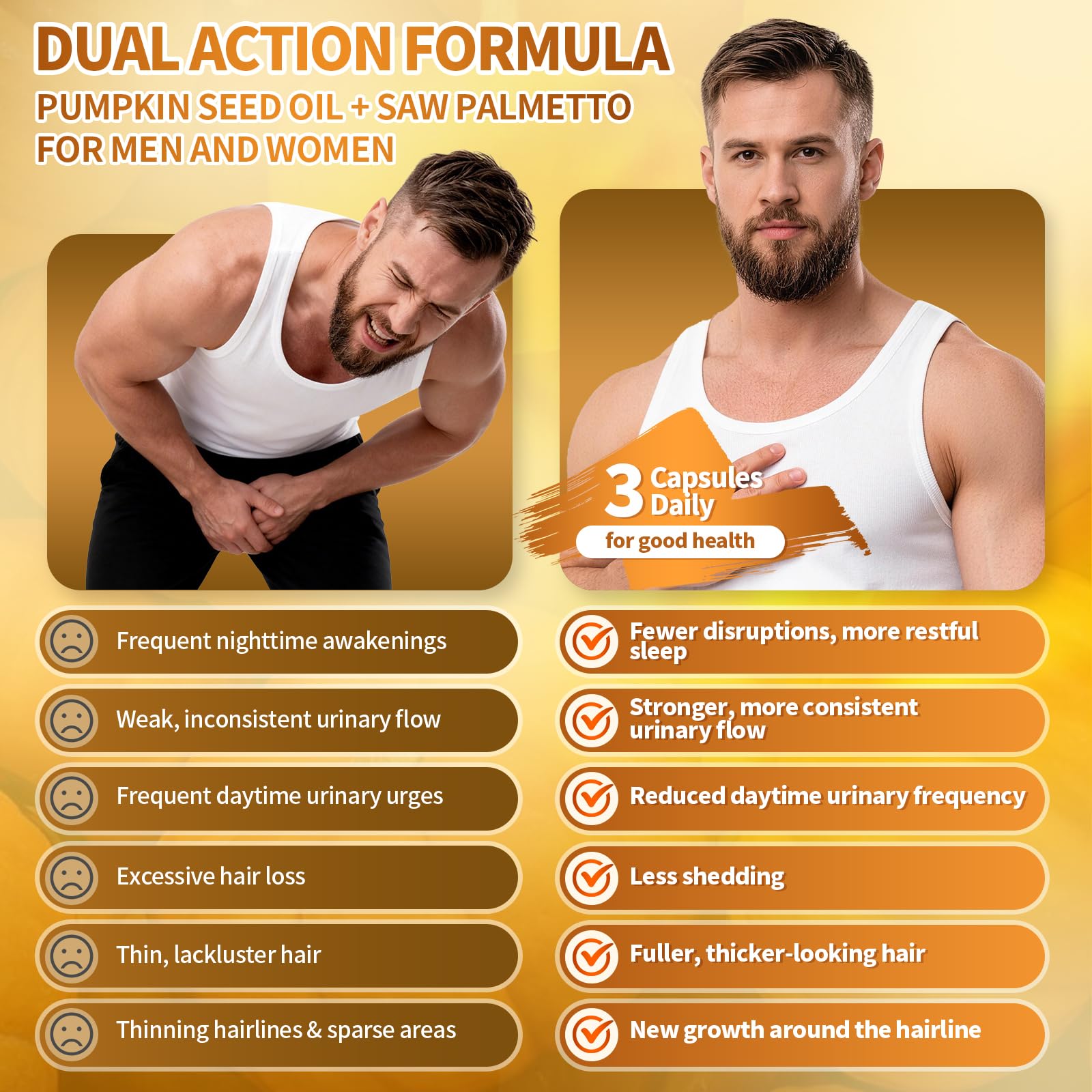 VivoNu Saw Palmetto Pumpkin Seed Oil Softgels close-up of softgel