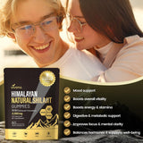 VivoNu Shilajit Gold Gummies with a measuring spoon