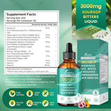 VivoNu Soursop Bitters Liquid Drops 3000mg packaging display