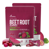 VivoNu Super Beetroot Gummies front view with packaging