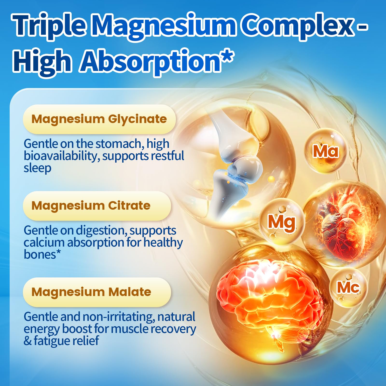 VivoNu Triple Magnesium Complex 240 Capsules bottle with capsules