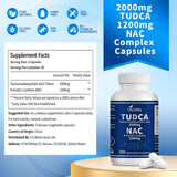 VivoNu TUDCA 2000mg + NAC 1200mg supplement bottle with capsules