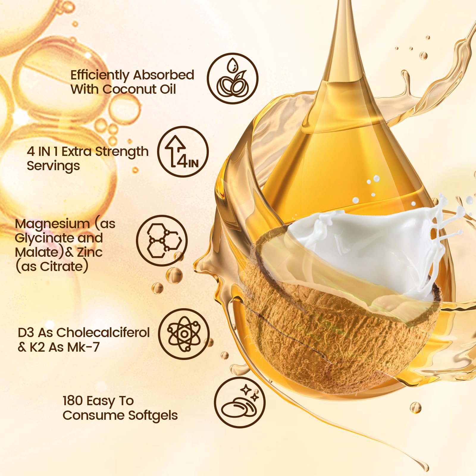 VivoNu Vitamin D3 K2 Magnesium softgels packaging