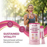 Vlsdoin Bloomin Honey Stick being added to a cup of tea