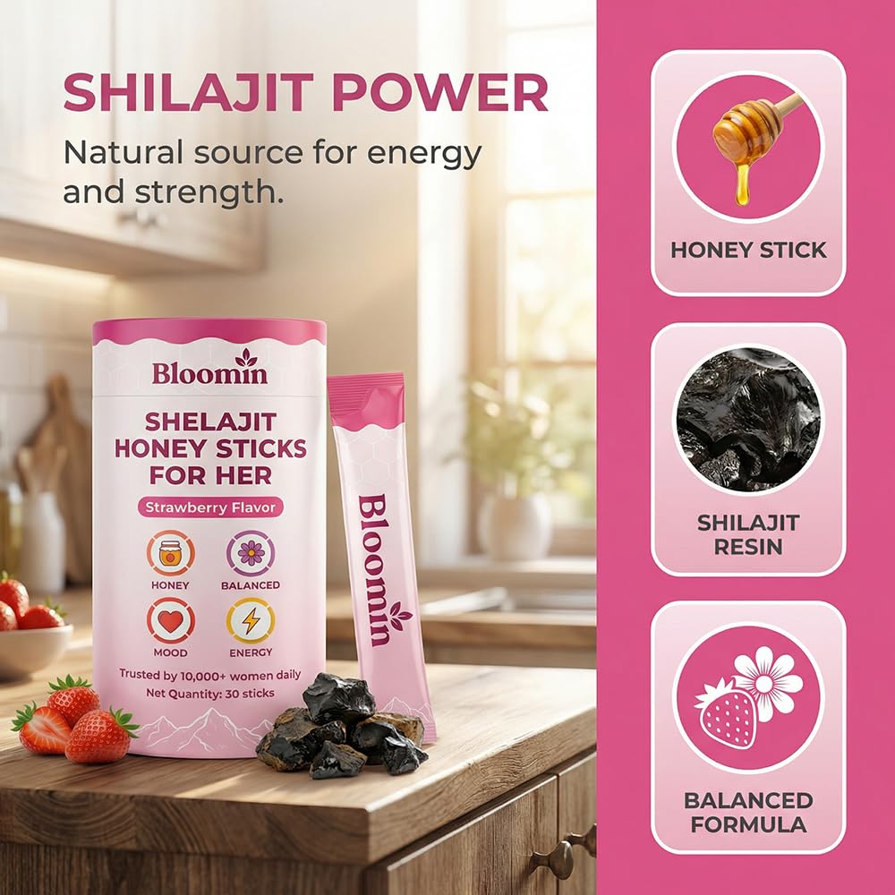 Vlsdoin Bloomin Honey Stick with Saffron and Shilajit ingredients