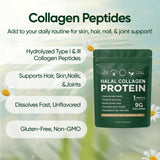Vlsdoin Halal Collagen Protein Powder with measuring scoop