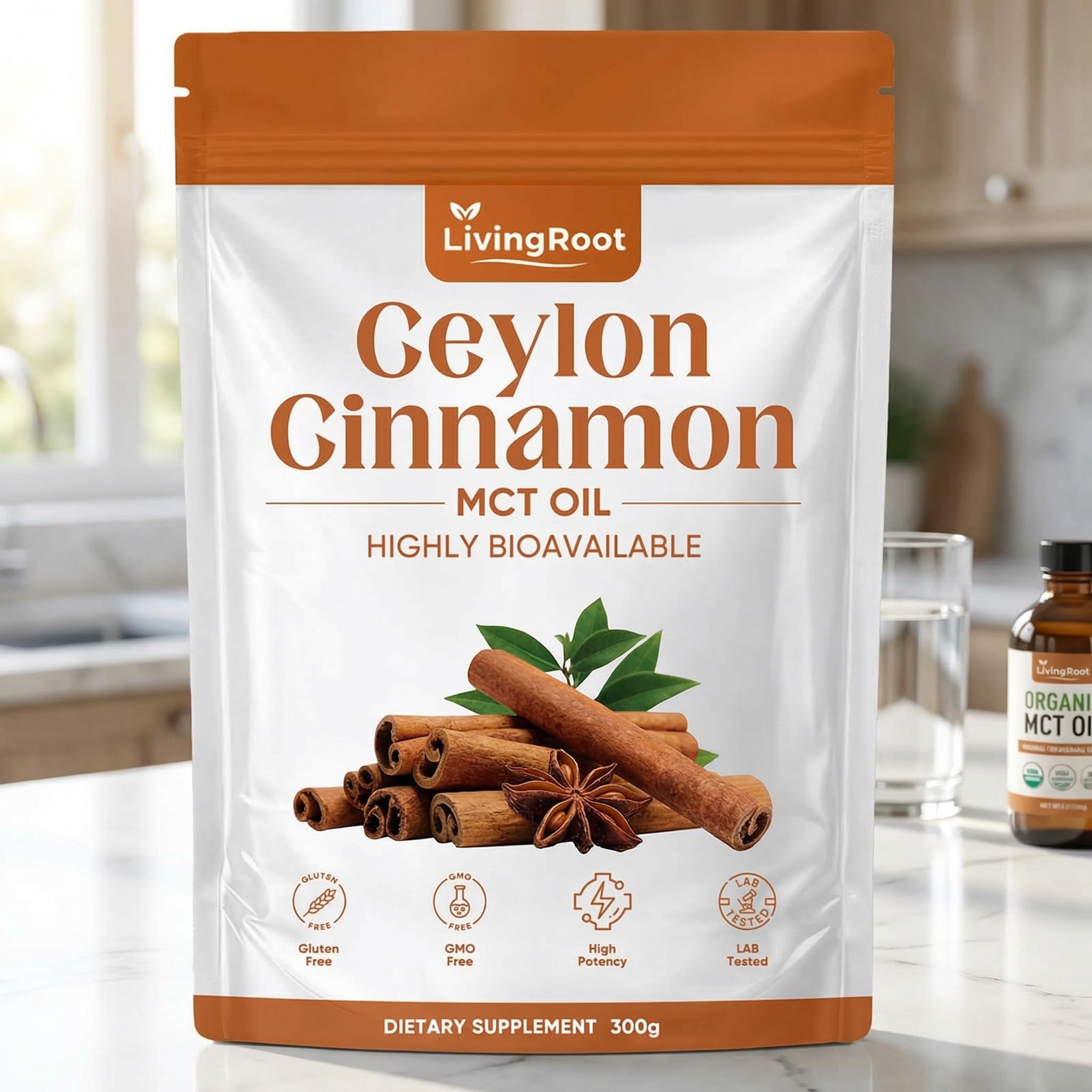 Vlsdoin Living Root Ceylon Cinnamon softgels close-up