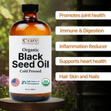 Vocks Black Seed Oil 440g bottle with ingredients list