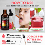 VOGSIG Vitamin B Complex Liquid Drops lifestyle scene with drops