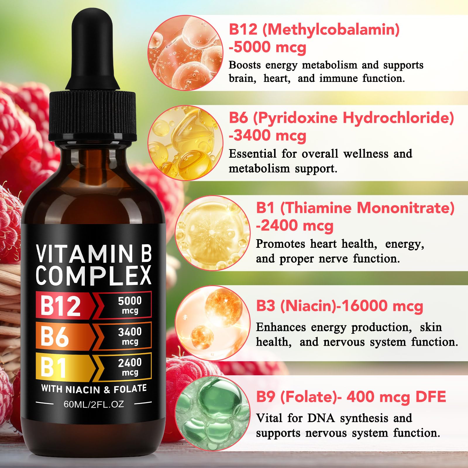 VOGSIG Vitamin B Complex Liquid Drops on a kitchen counter