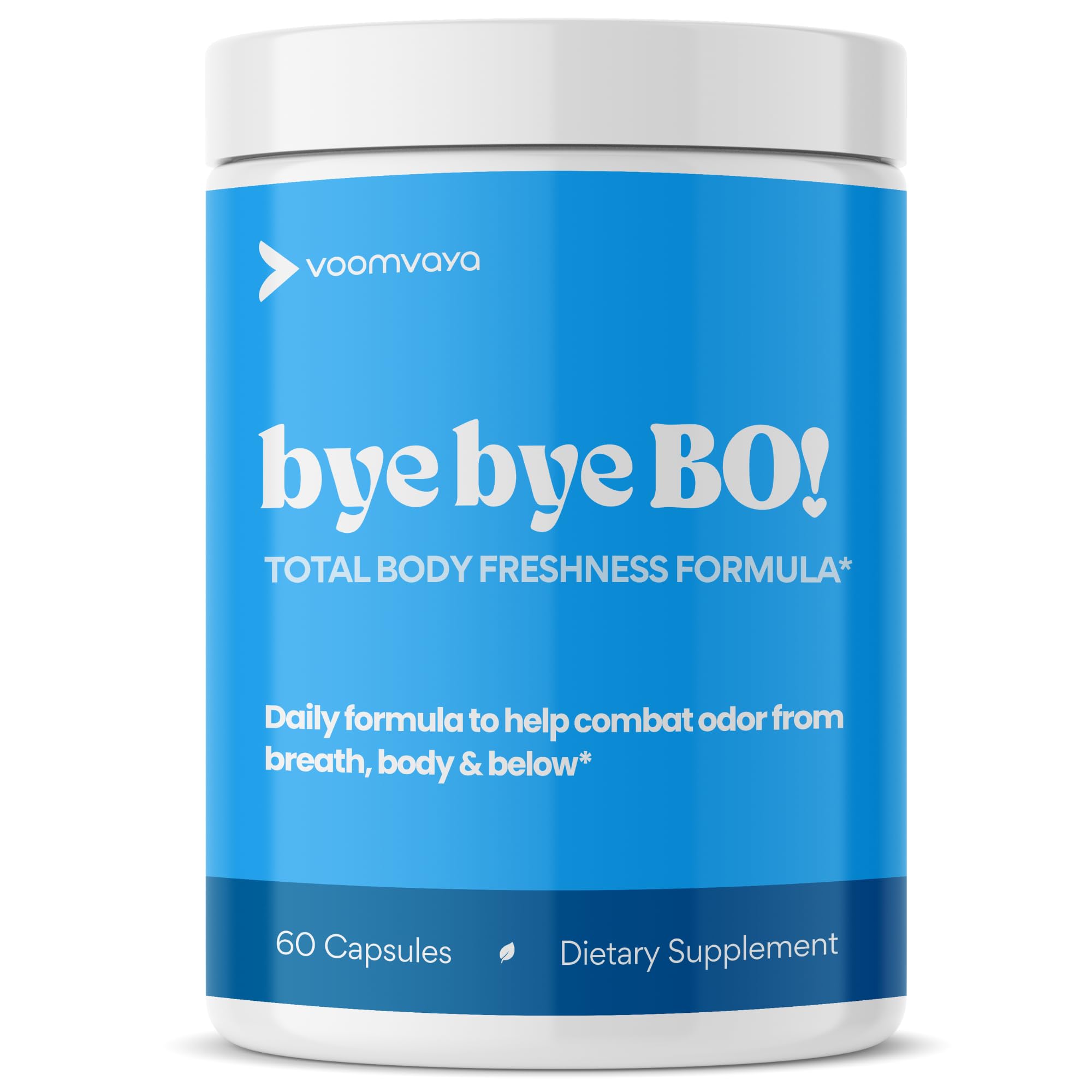 VoomVaya Bye Bye BO body deodorizing supplement front view