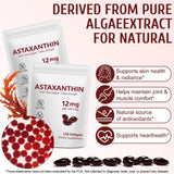 Vortexonix Astaxanthin Softgels 12mg bottle back view