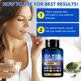 Vortexonix Sea Moss Black Seed Oil Capsules close-up