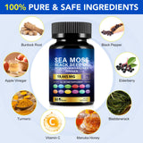 Vortexonix Sea Moss Black Seed Oil Capsules side view