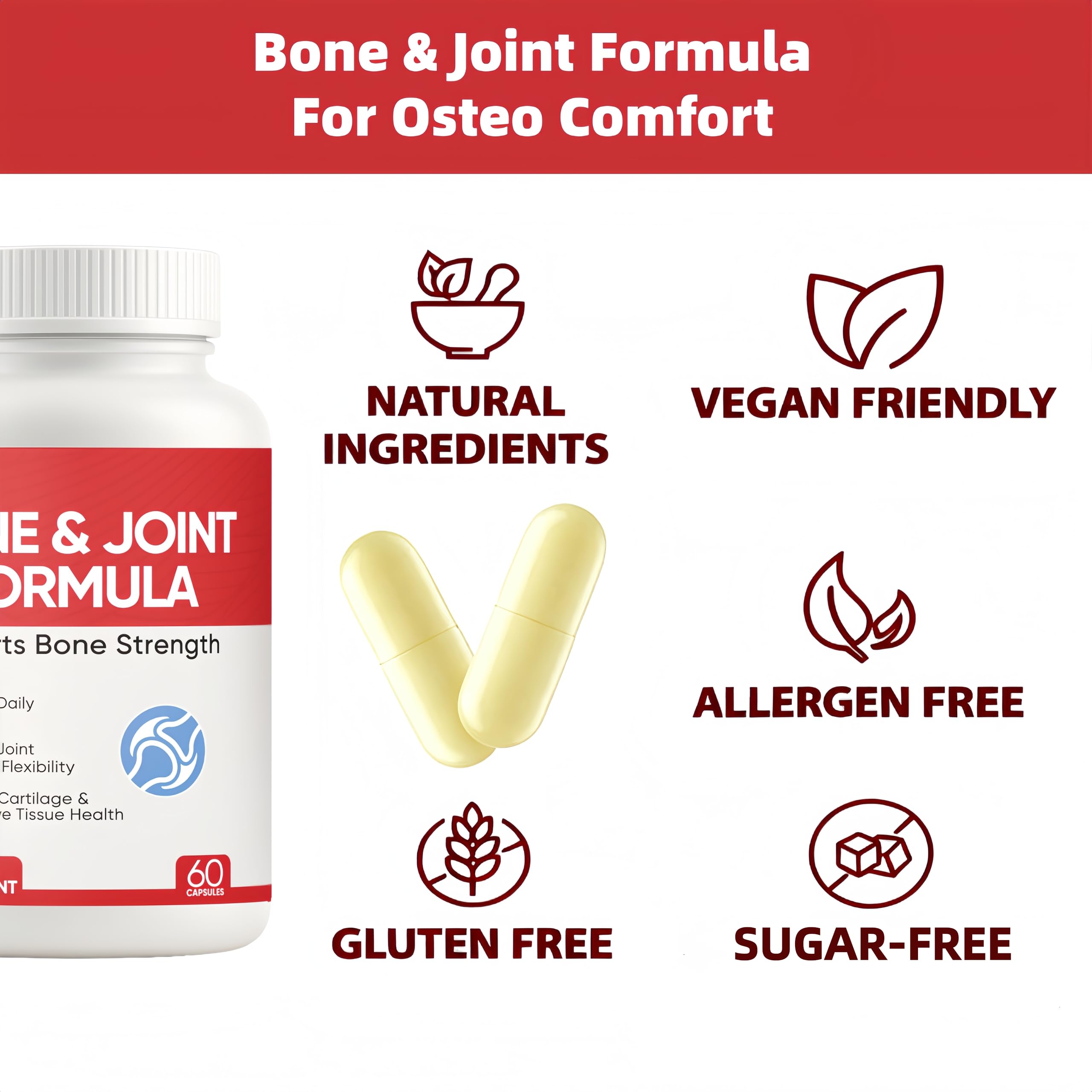 VOSETOKELA Bone & Joint Formula 45g on a wooden table