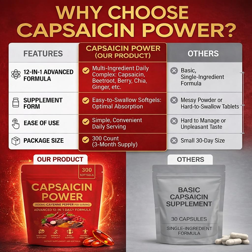 VOSETOKELA Cayenne Pepper Softgels nutritional information