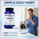 VOSETOKELA Nattokinase 10800 FU Capsules on a kitchen counter