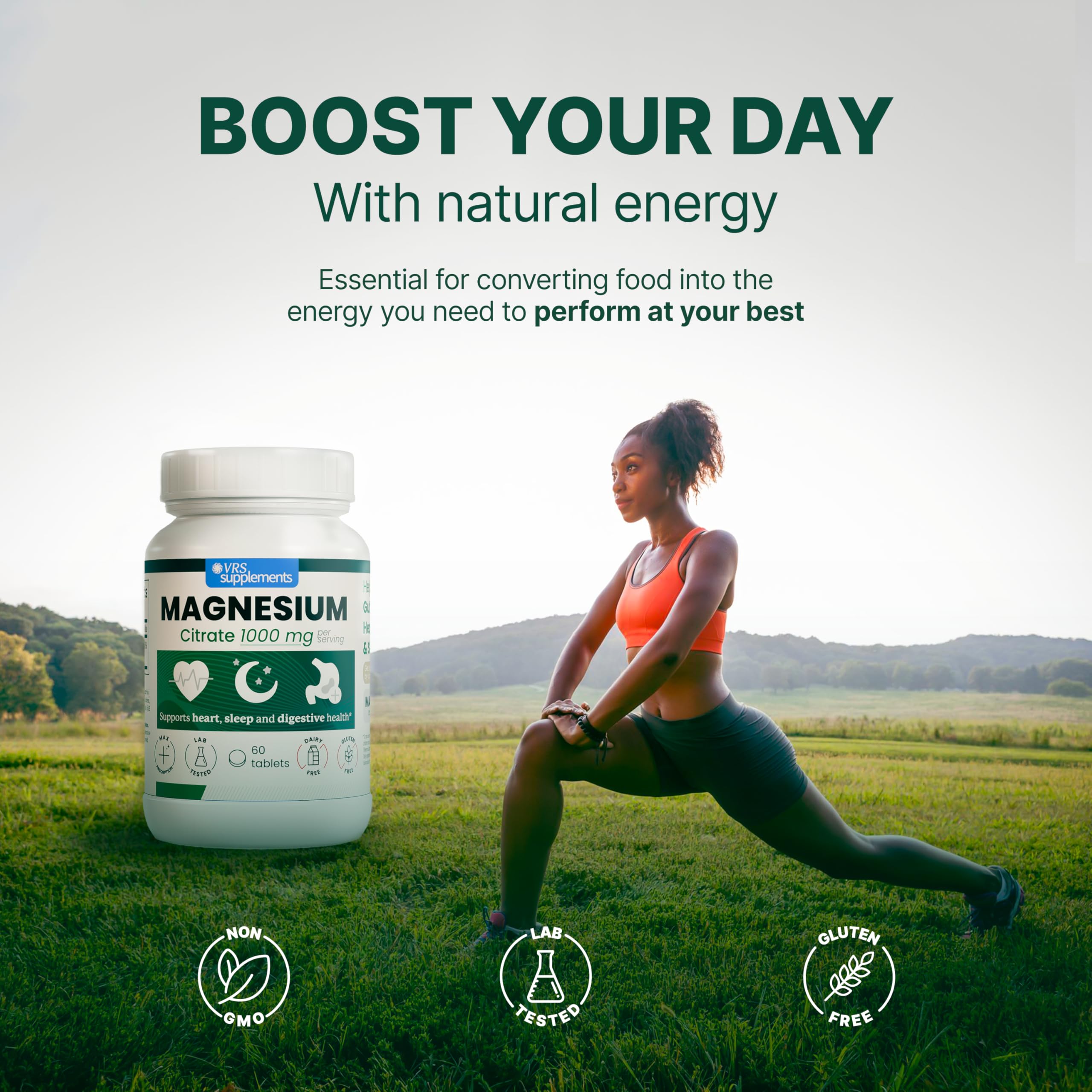 VRS SUPLEMENTS Magnesium Citrate Tablets 400mg packaging details