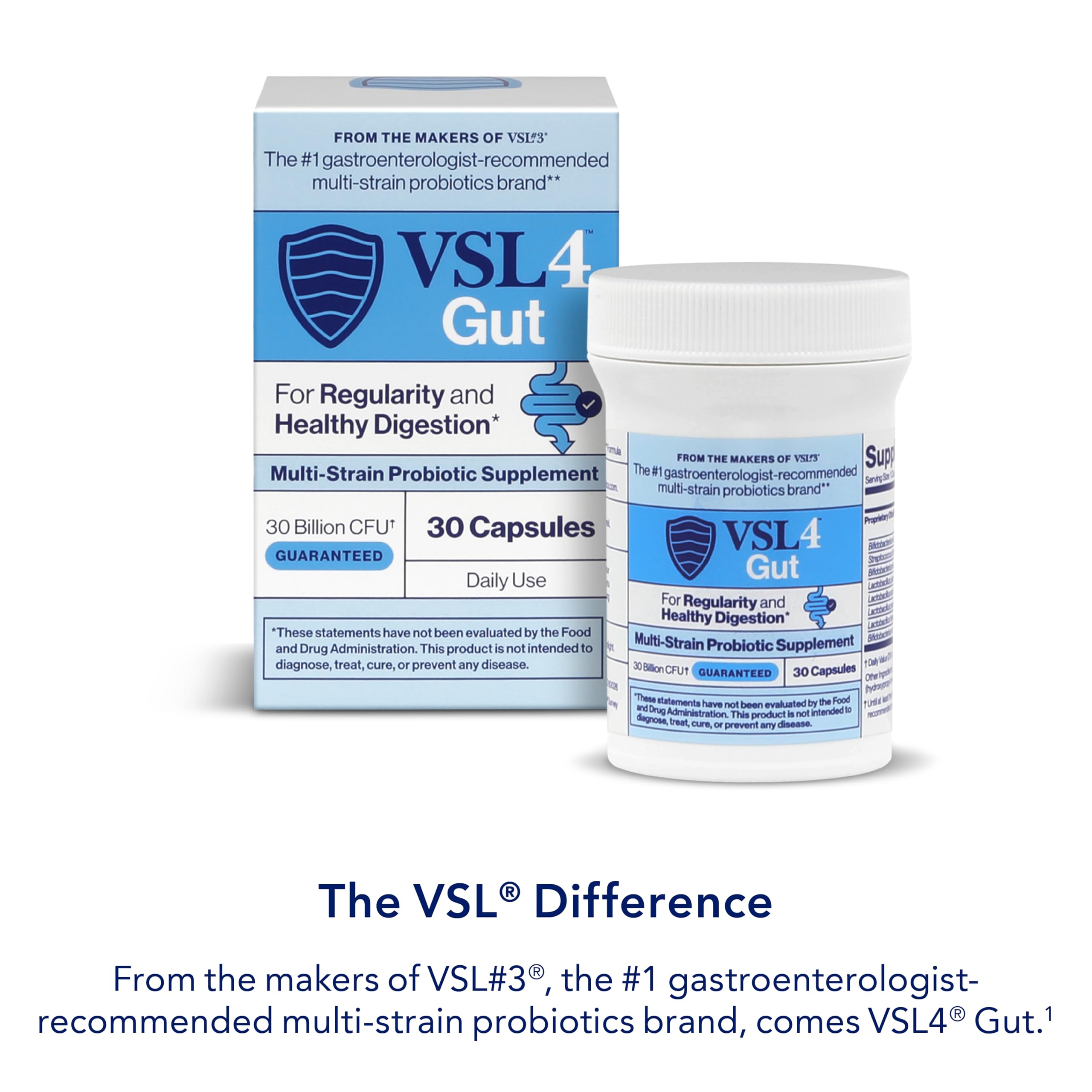 VSL4 Probiotic Capsules 30 Billion CFU side view