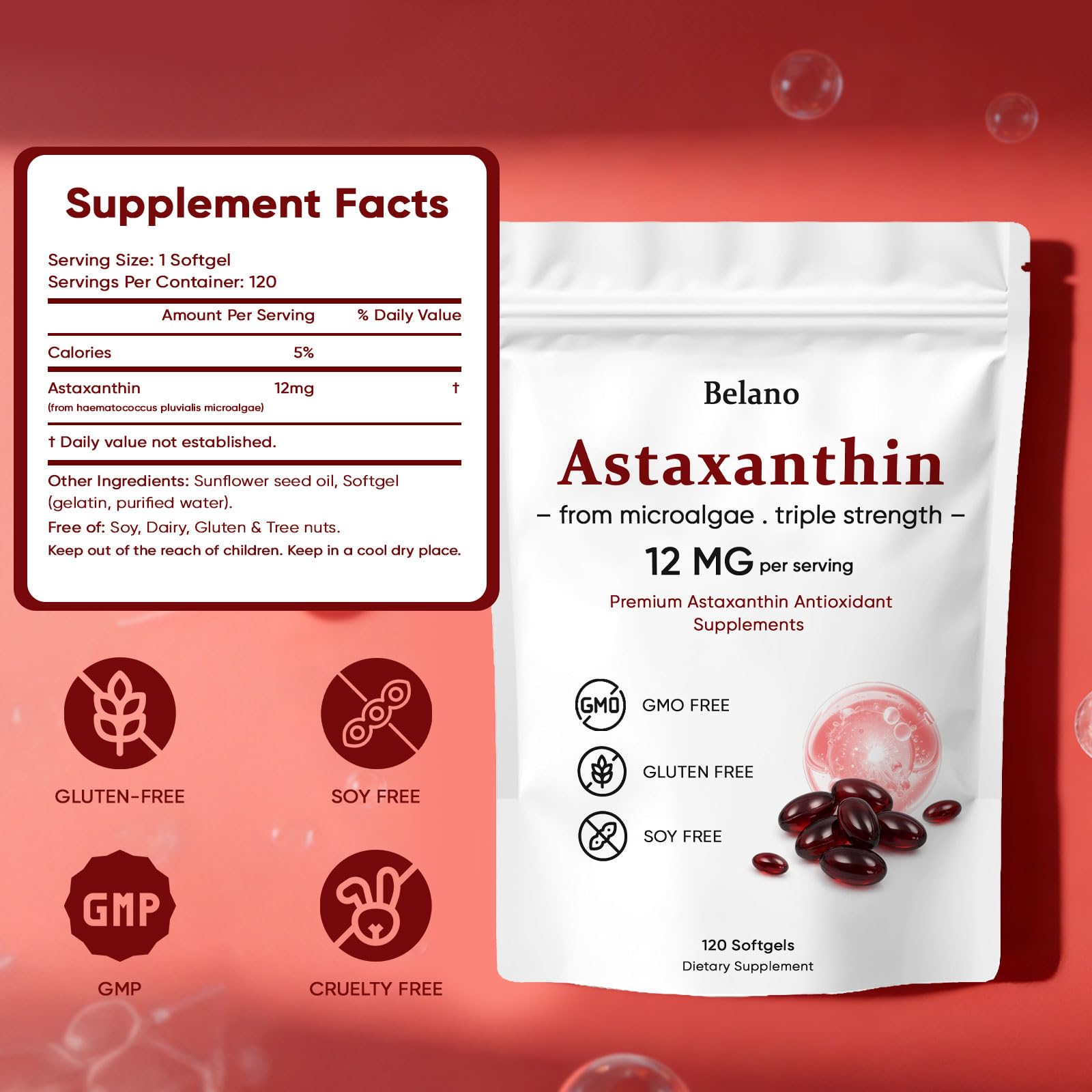 VSXAZ Astaxanthin 200-count pouch packaging
