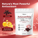 VSXAZ Astaxanthin softgels on a wooden table