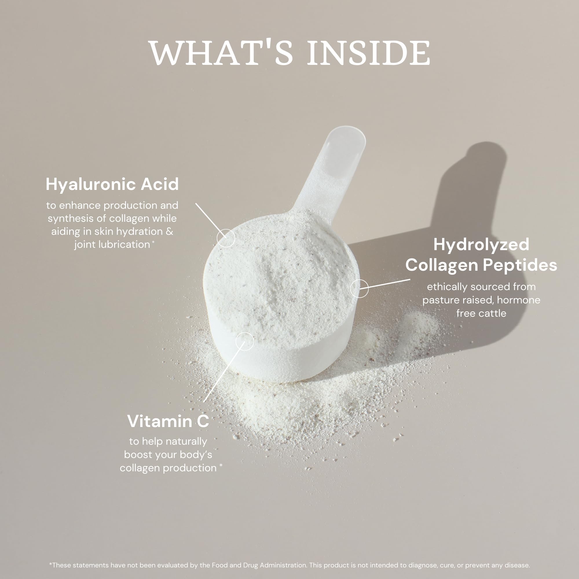 VTC Collagen Peptides Powder mixed in a smoothie