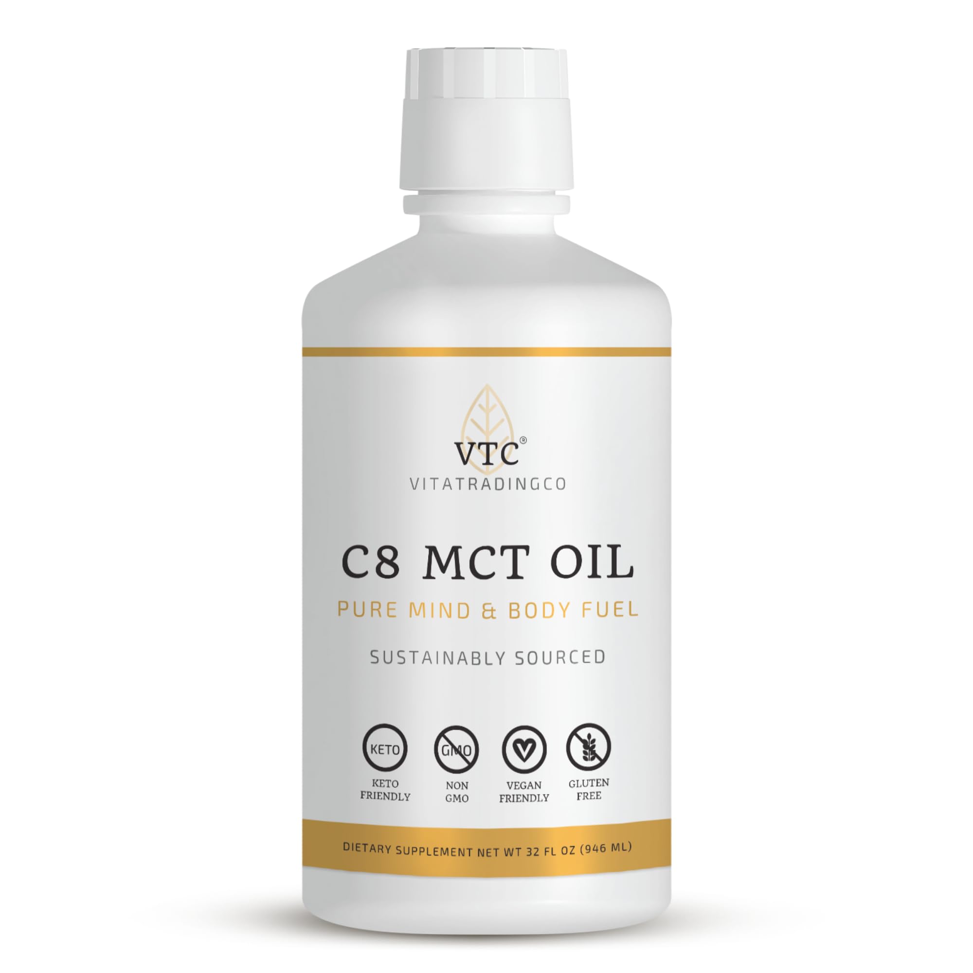 VTC Pure C8 MCT Oil 907g front view
