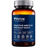 Vthrive BioActive Men 50+ Multivitamin front view with packaging
